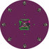 Asscher Purple Rain 16" Round Pebble Placemat Set of 4 - nicolettemayer.com