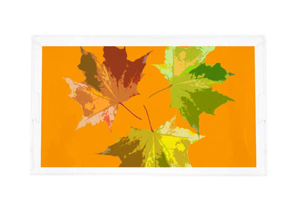 Autumn Leaves Butternut Acrylic Vanity Tray 12.25X7.75 - nicolettemayer.com