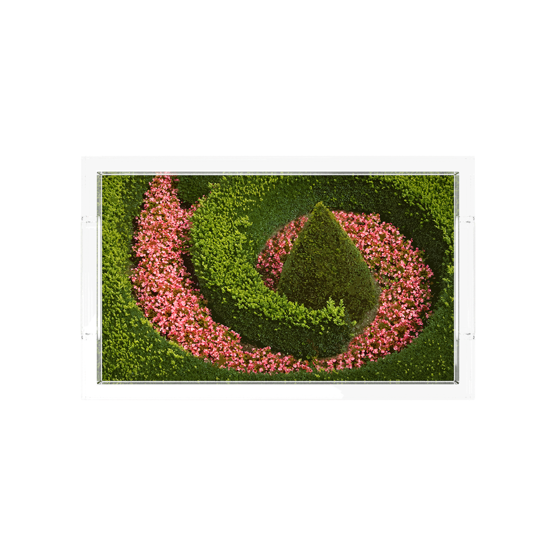 Begonia Swirl Acrylic Decorative Tray, 12.5 x 7.75 in., 17 x 10.5 in., 22.5 x 14.5 in. by Nicolette Mayer