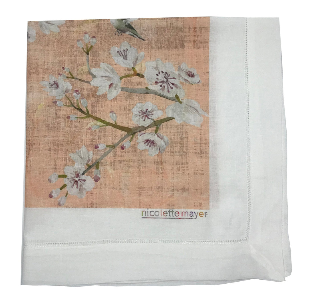 Blossom Fantasia Romance 22X22 Hemstitch Napkin, Set Of 4 - nicolettemayer.com