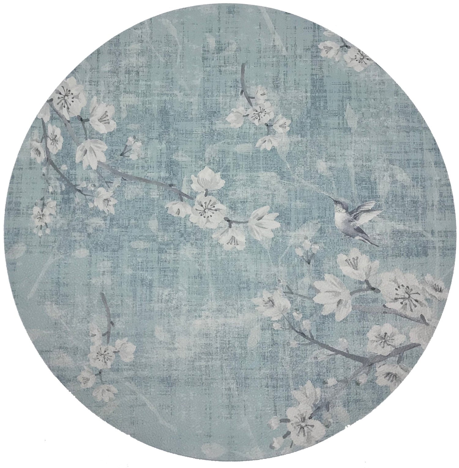 Blossom Fantasia Sky 16 Round Pebble Placemats, Set Of 4 - nicolettemayer.com