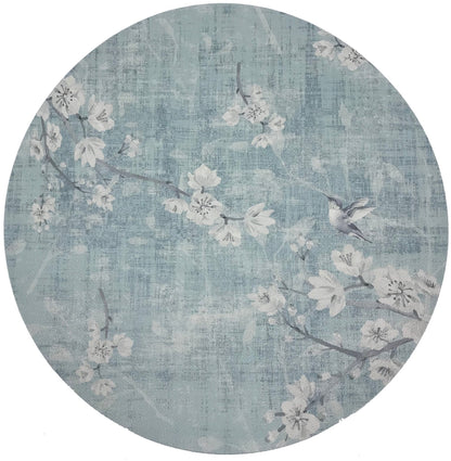 Blossom Fantasia Sky 16 Round Pebble Placemats, Set Of 4 - nicolettemayer.com