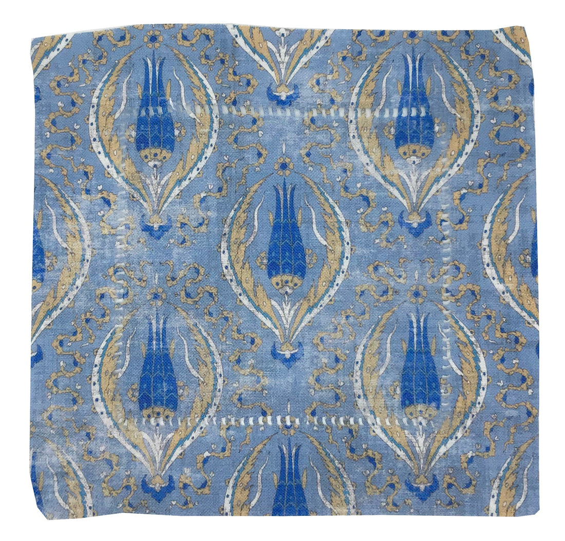 Byzantine Jewel Classic 6x6" Hemstitch Cocktail Napkins, Set of 4 - nicolettemayer.com