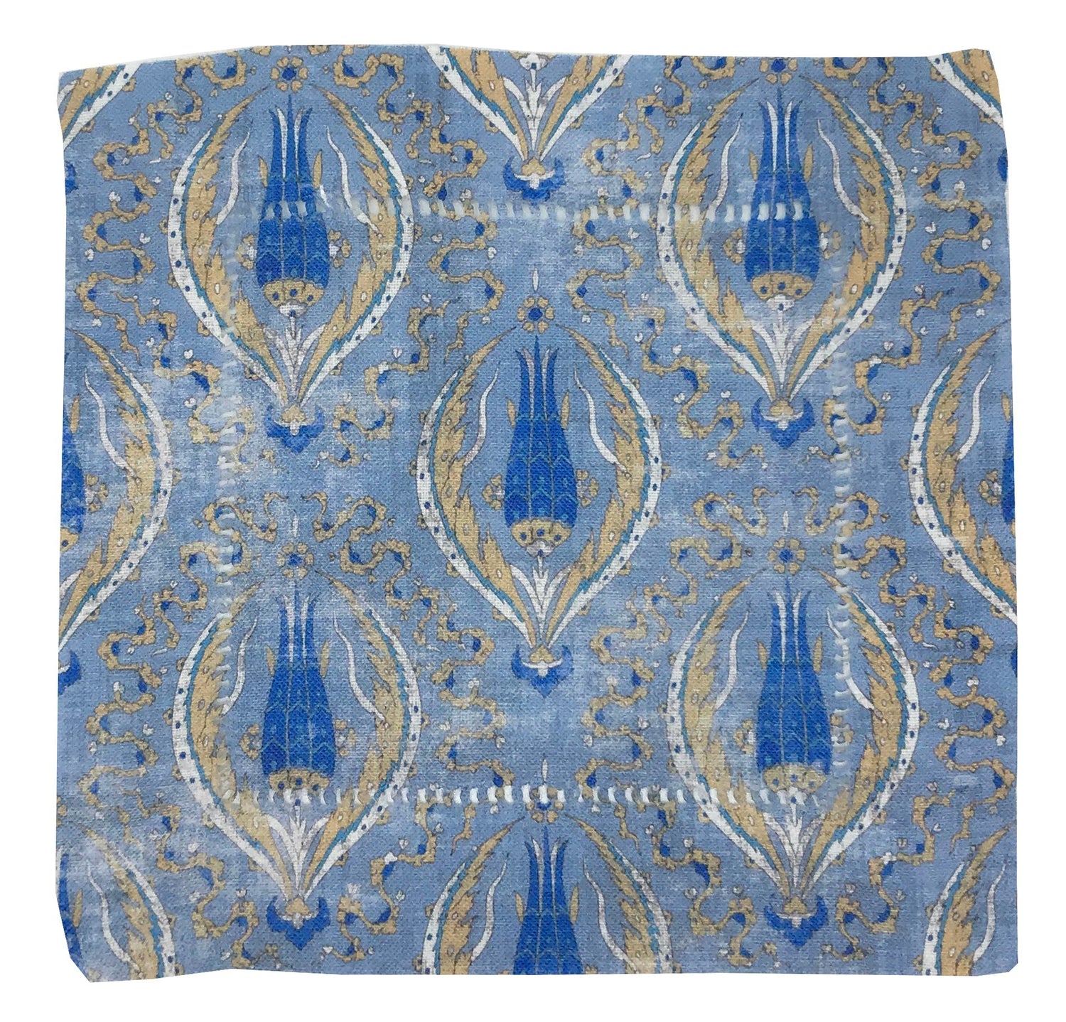 Byzantine Jewel Classic 6x6&quot; Hemstitch Cocktail Napkins, Set of 4 - nicolettemayer.com
