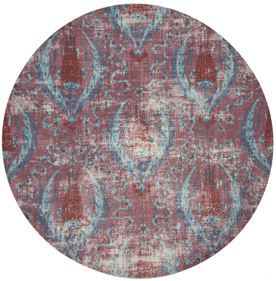 Byzantine Jewel Red 16&quot; Round Pebble Placemat, Set Of 4 - nicolettemayer.com