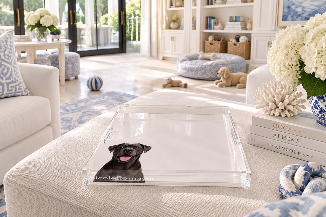 Cane Corso Dog Acrylic Decorative Tray, 12 x 12 in., 15 x 15 in., 18 x 18 in. by Nicolette Mayer
