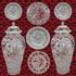 Chinois Ceramic Chinese Red 36X36 Acrylic Art - nicolettemayer.com