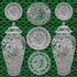 Chinois Ceramic Emerald 36X36 Acrylic Art - nicolettemayer.com