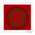 Christmas Berries Red Acrylic Cocktail Napkin Holder 6X6 - nicolettemayer.com