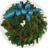 Christmas Wreath White Cerulean 16" Round Pebble Placemat Set of 4 - nicolettemayer.com