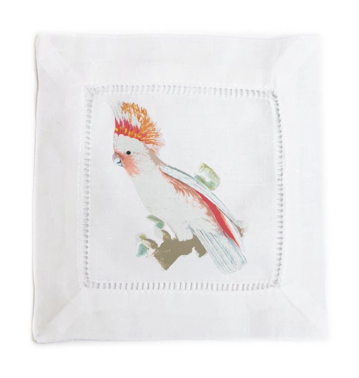 COCKATOO 6X6 Cotton Sateen Cocktail Napkins, SET OF 4 - nicolettemayer.com