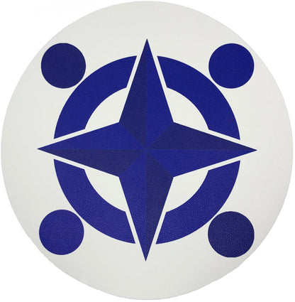 Constellations Compass 16 Round Pebble Placemat, Set Of 4 - nicolettemayer.com