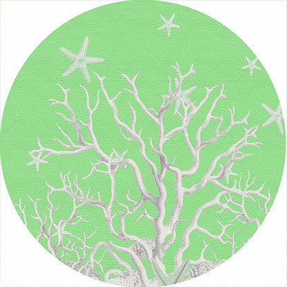Coral Reef Colony 16 Round Pebble Placemat Set of 4 - nicolettemayer.com