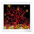 Coral Reef Solid Black 18X18 Acrylic Tray - nicolettemayer.com