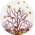 Coral Reef White Pink 16" Round Pebble Placemat Set of 4 - nicolettemayer.com