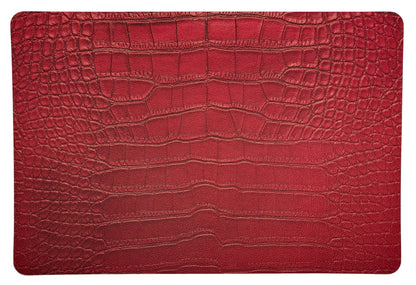Crocodile Chelsea Garden Red 17.5 Rectangle Pebble Placemats, Set Of 4 - nicolettemayer.com