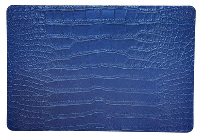 Crocodile Kyoto Blue 17.5 Rectangle Pebble Placemats, Set Of 4 - nicolettemayer.com