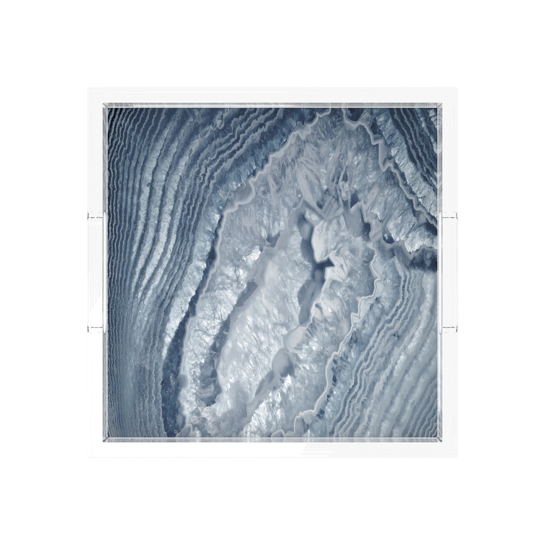 Crystal Night Acrylic Decorative Tray, 12 x 12 in., 15 x 15 in., 18 x 18 in. by Nicolette Mayer