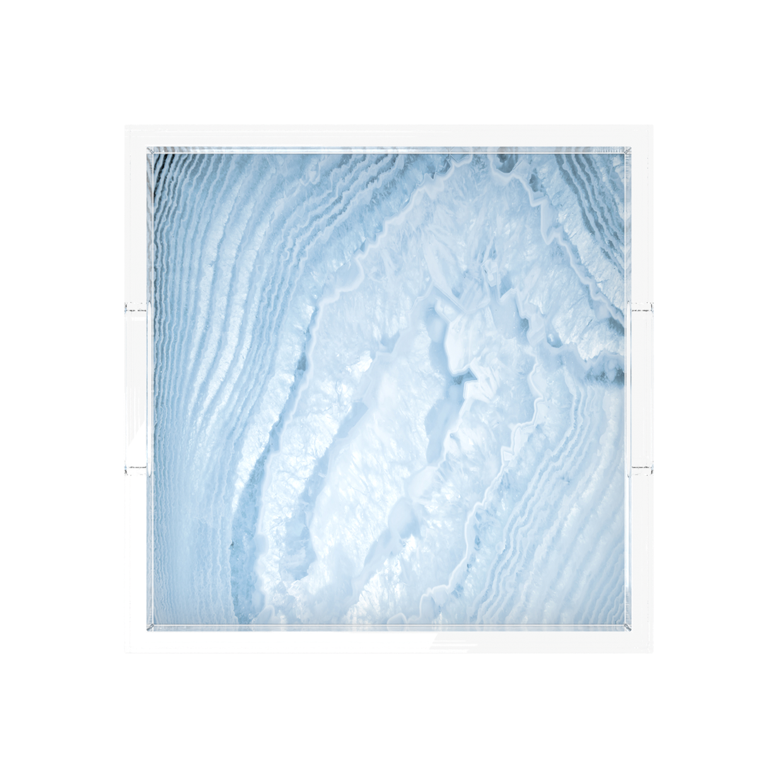 Crystal Sky Acrylic Decorative Tray, 12 x 12 in., 15 x 15 in., 18 x 18 in. by Nicolette Mayer