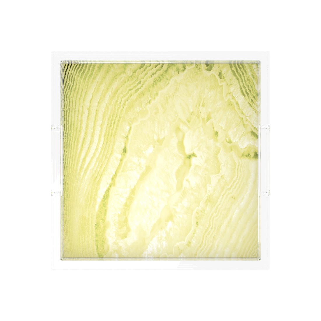 Crystal Sunshine Acrylic Decorative Tray, 12 x 12 in., 15 x 15 in., 18 x 18 in. by Nicolette Mayer