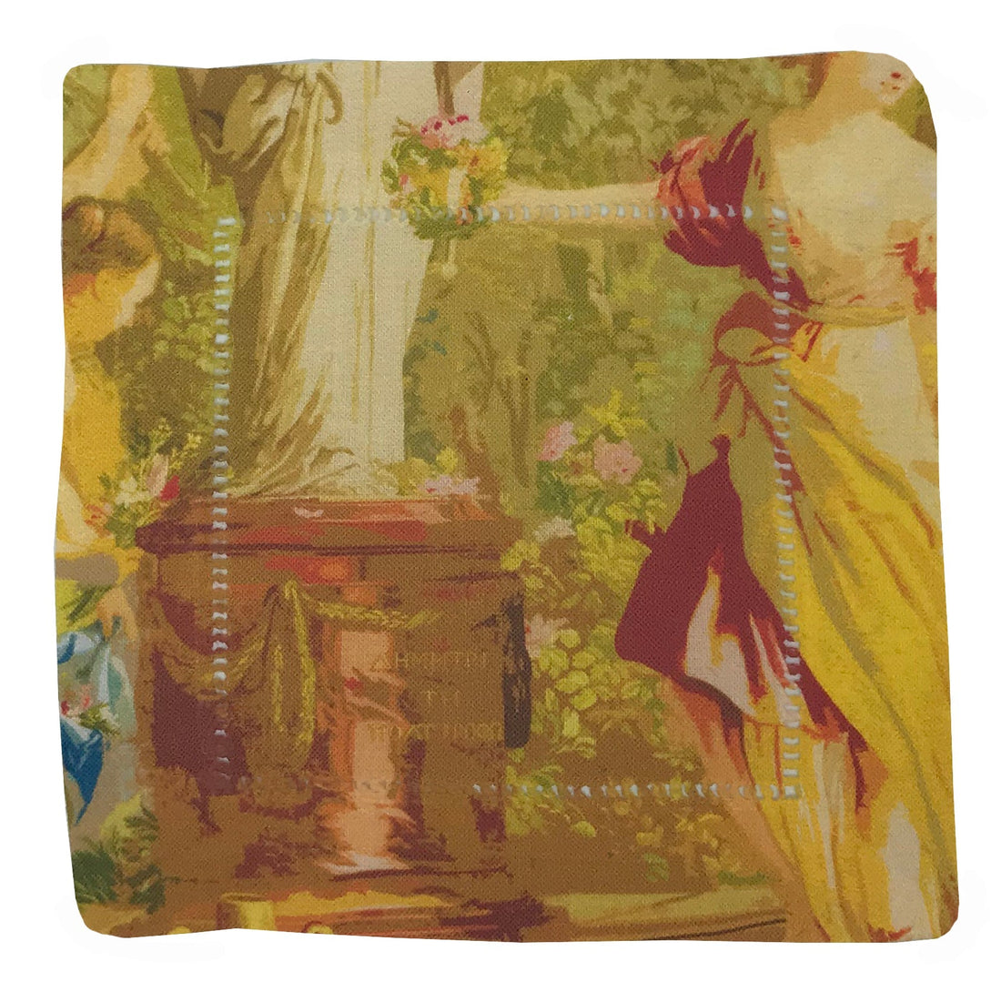 CYPRUS PICNIC VINTAGE 6&quot;X6&quot; HEMSTITCH COCKTAIL NAPKINS, SET OF 4 - nicolettemayer.com