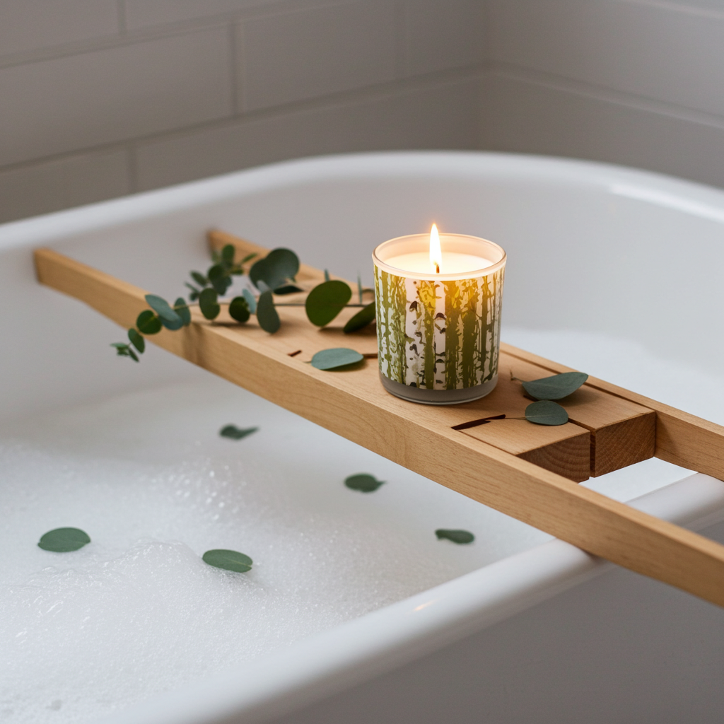 Birch Forest Green Candle