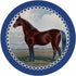 English Thoroghbred Blue 16" Round Pebble Placemat Set of 4 - nicolettemayer.com