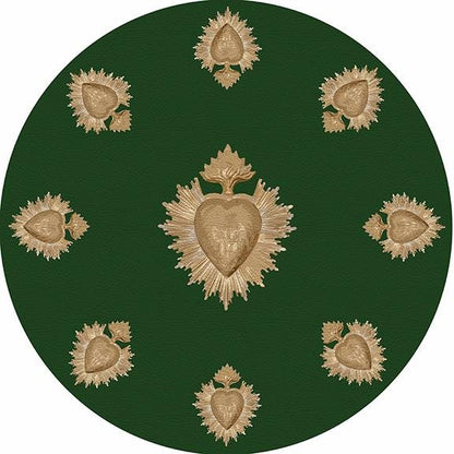 Ex Vote Evergreen 16&quot; Round Pebble Placemat Set of 4 - nicolettemayer.com