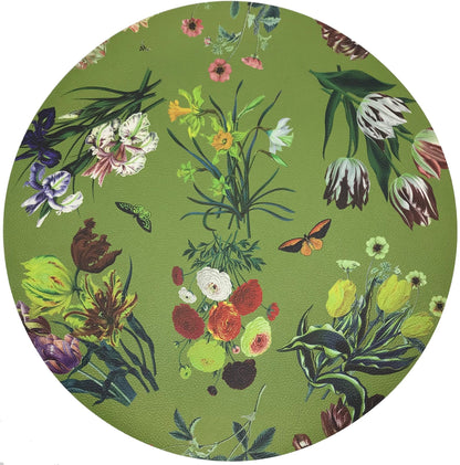 Flora Fauna Fontana 16&quot; Round Pebble Placemat, Set Of 4 - nicolettemayer.com