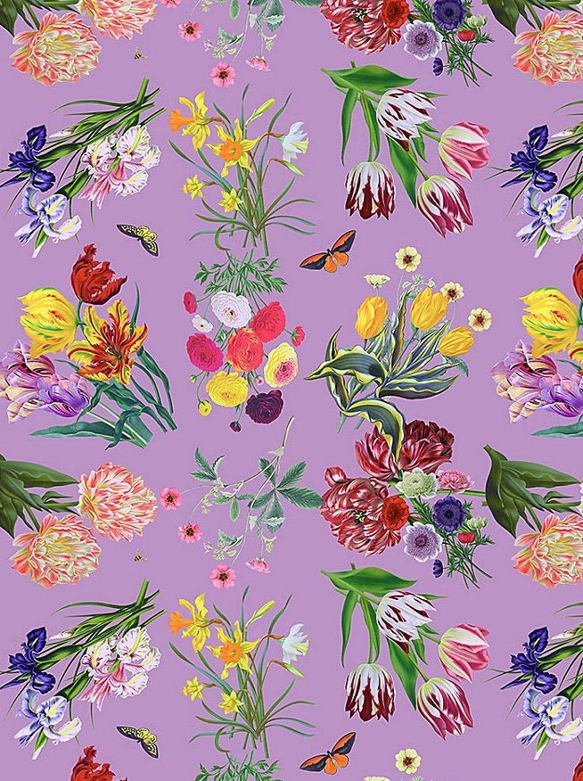 Flora &amp; Fauna Orchid Wallpaper - nicolettemayer.com