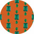 Gem Emeralds Orange 16" Round Pebble Placemat Set of 4 - nicolettemayer.com