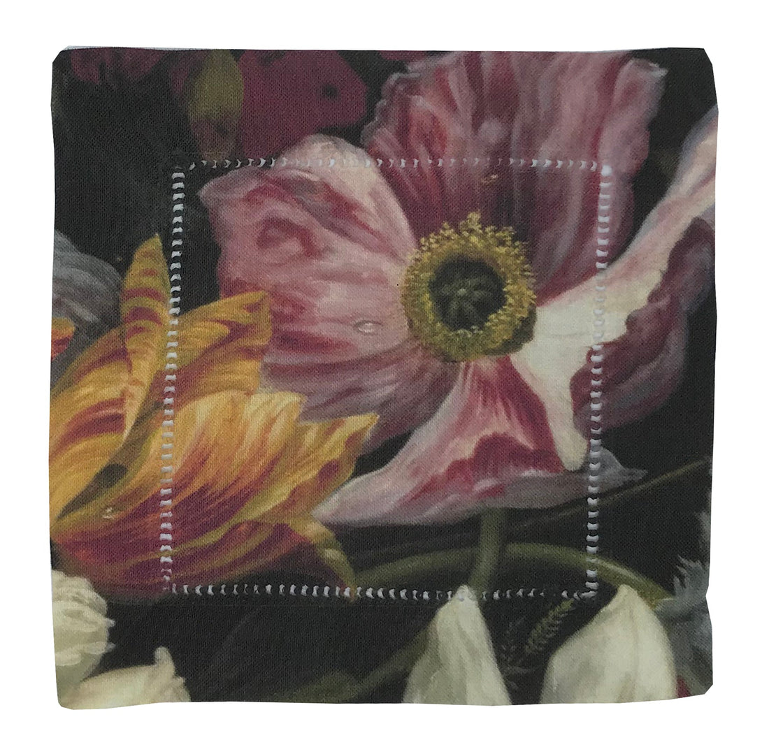 GUERLIN SPLENDOR 6"X6" HEMSTITCH COCKTAIL NAPKINS, SET OF 4 - nicolettemayer.com