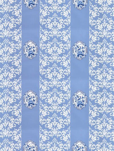 Imperial Blue Non-Woven Wallpaper - nicolettemayer.com