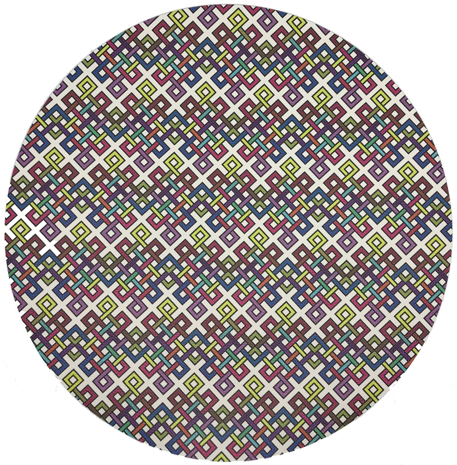 INFINITY KNOT ORIGINAL 16 ROUND PEBBLE PLACEMAT, SET OF 4 - nicolettemayer.com