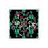 Jewel Box Emeralds Black Acrylic Decorative Tray, overhead, by Nicolette Mayer