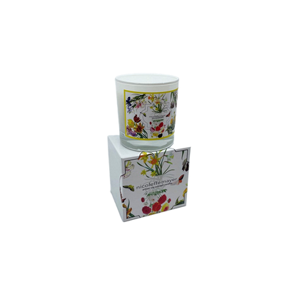 Flora Fauna White Candle - nicolettemayer.com