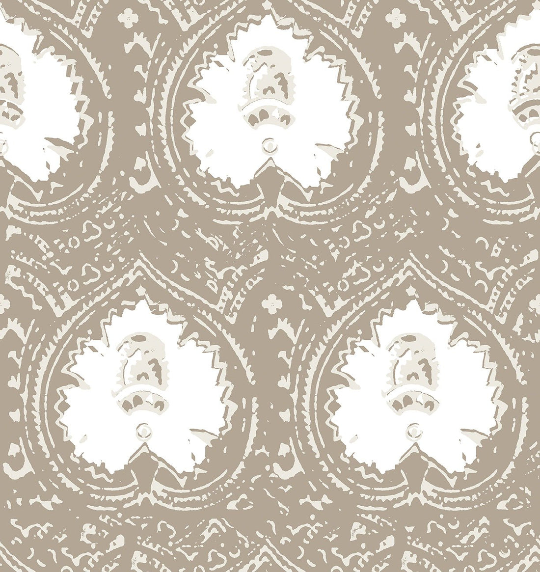 Lantern Latte Peel and Stick Wallpaper, Double Roll, 34&quot; x 288&quot;, 48 sq ft - nicolettemayer.com