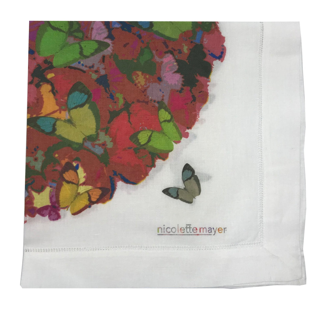 MARIPOSA POP 22&quot;X22&quot; HEMSTITCH DINNER NAPKIN, SET OF 4 - nicolettemayer.com