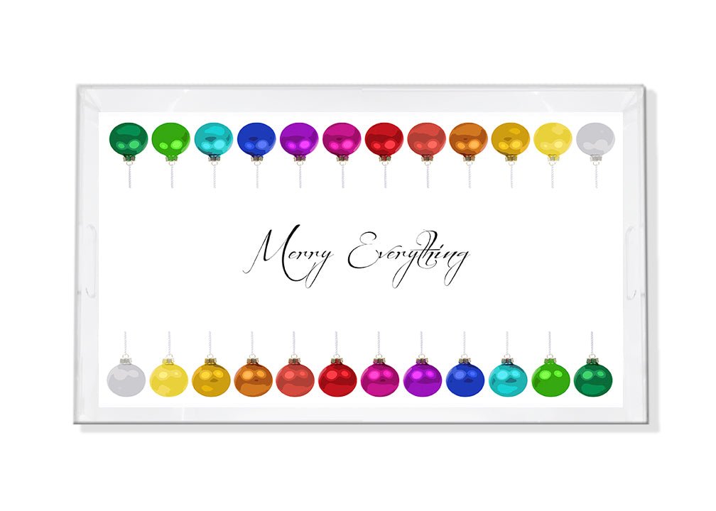 Merry Everything! Acrylic Vanity Tray 12.25X7 - nicolettemayer.com