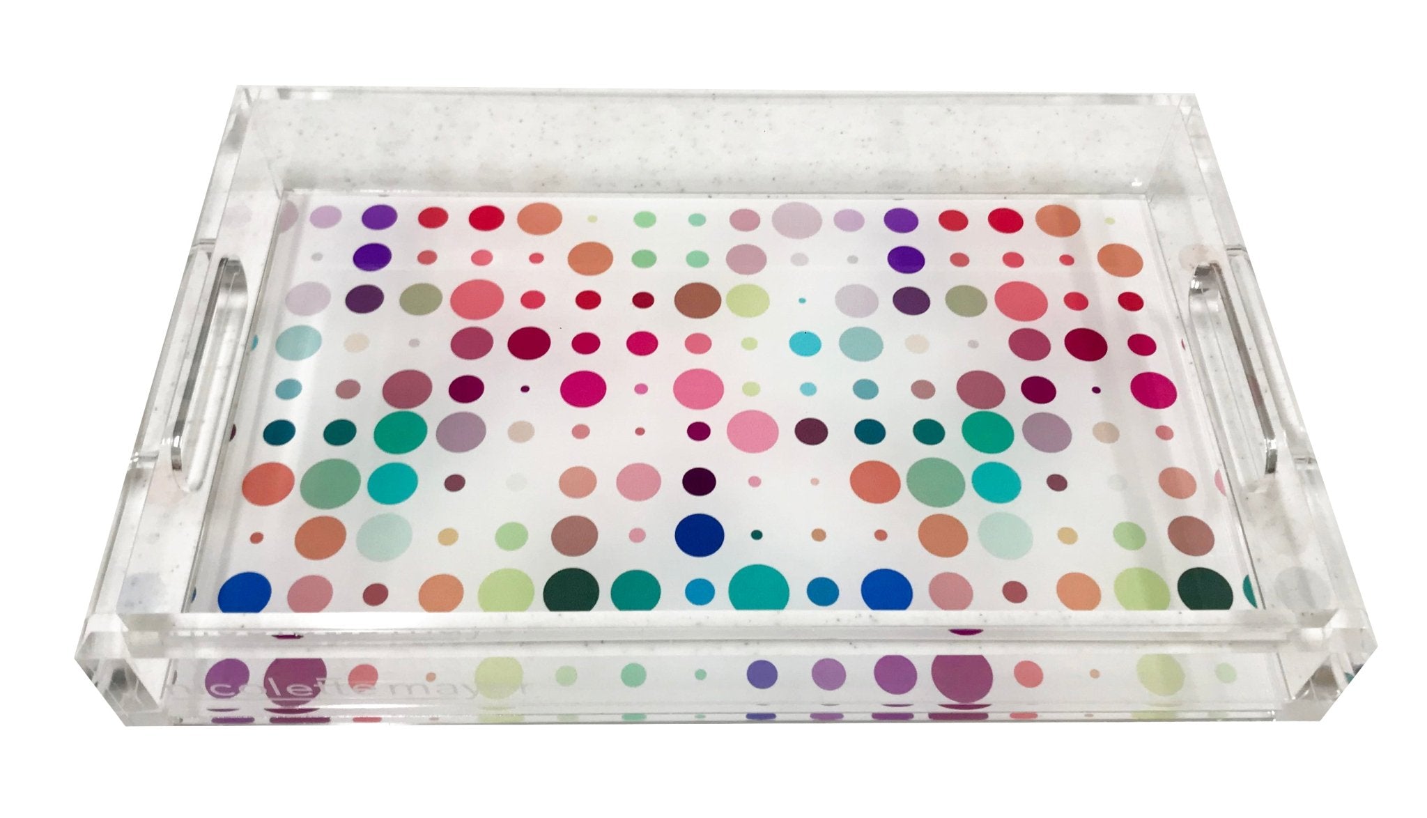 Mod Confetti Andre Acrylic Vanity Tray 12.25X7.75 - nicolettemayer.com