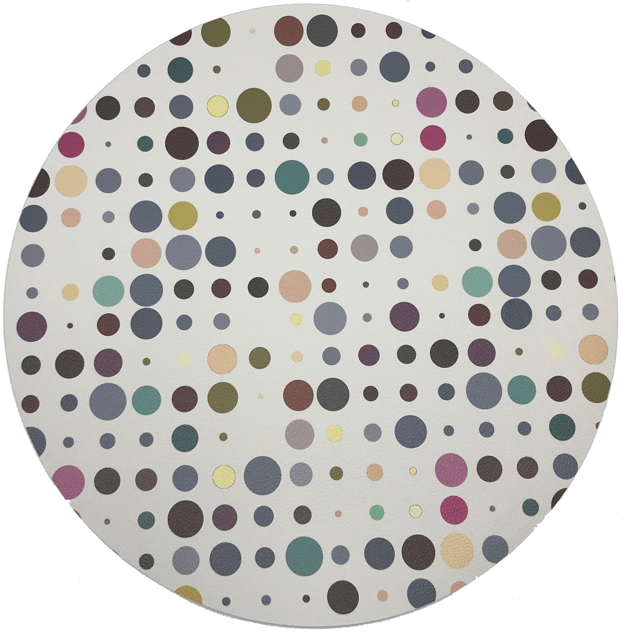 Mod Confetti Sophisticate 16 Round Pebble Placemats, Set Of 4 - nicolettemayer.com