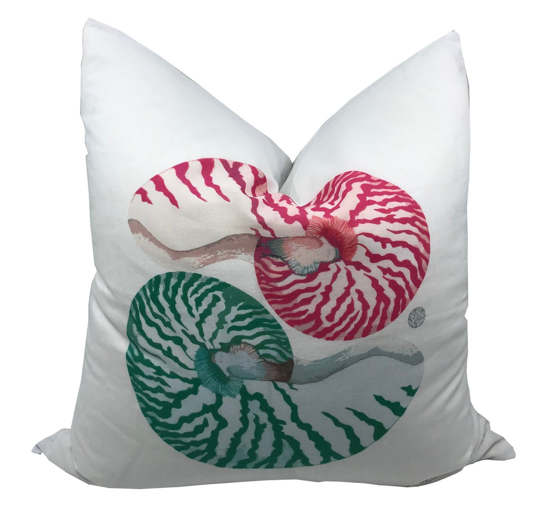 Nautilus Palm Beach 22" X 22" Designer Pillow - nicolettemayer.com