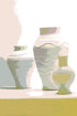 Olive Jars In Silhouette Neutral 24X36 Acrylic Art - nicolettemayer.com
