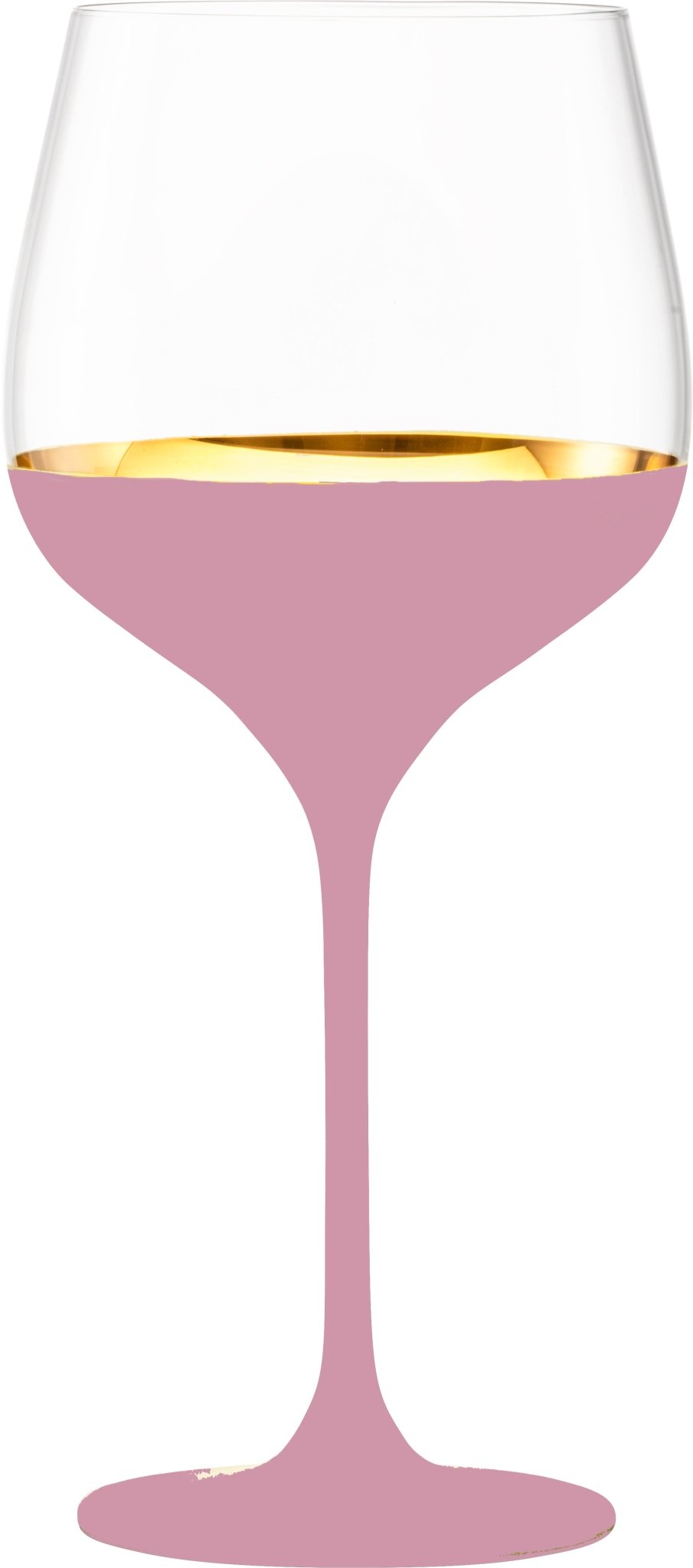 ORO24k Largest Grand Burgundy 24k Gold Wine Glass, Set of 1 - nicolettemayer.com