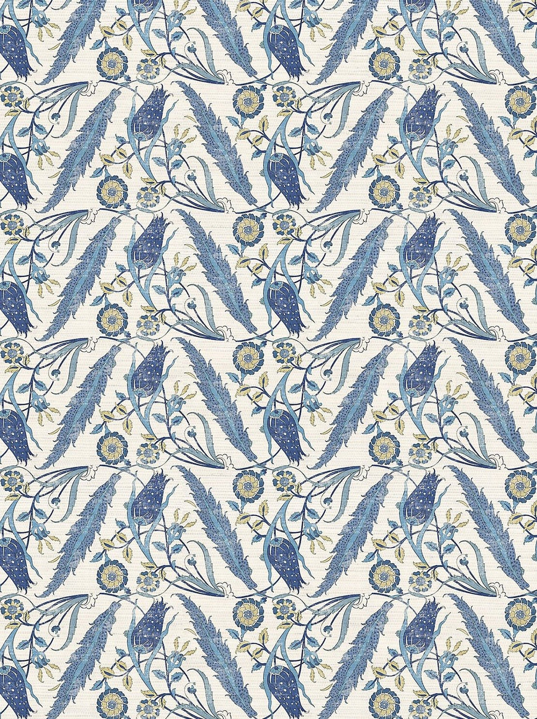 Ottoman Floral Classic Wallpaper, Per Yard - nicolettemayer.com