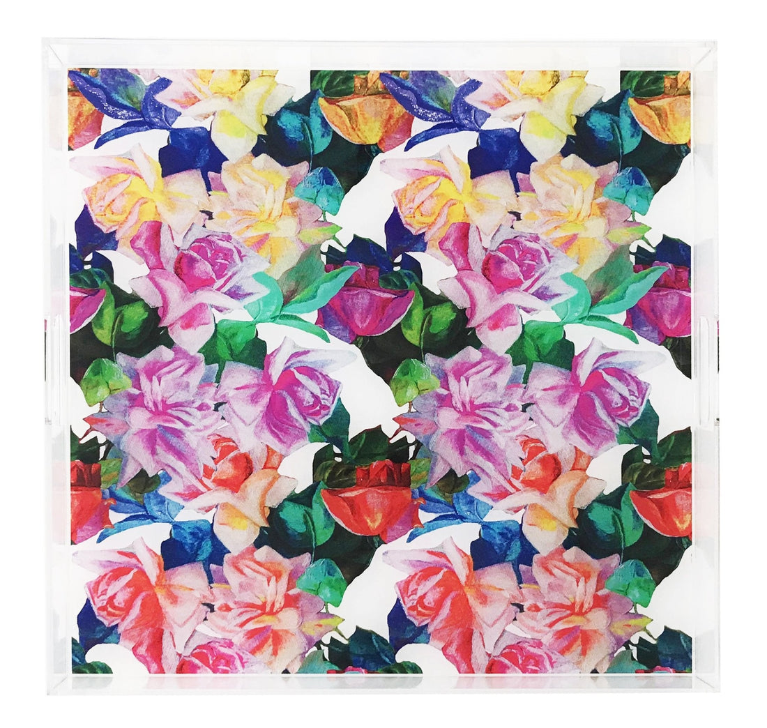 Passion Intenso 18X18 Acrylic Decorative Tray - nicolettemayer.com