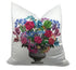 Pistals Large Bouquet 22" X 22" Designer Pillow - nicolettemayer.com