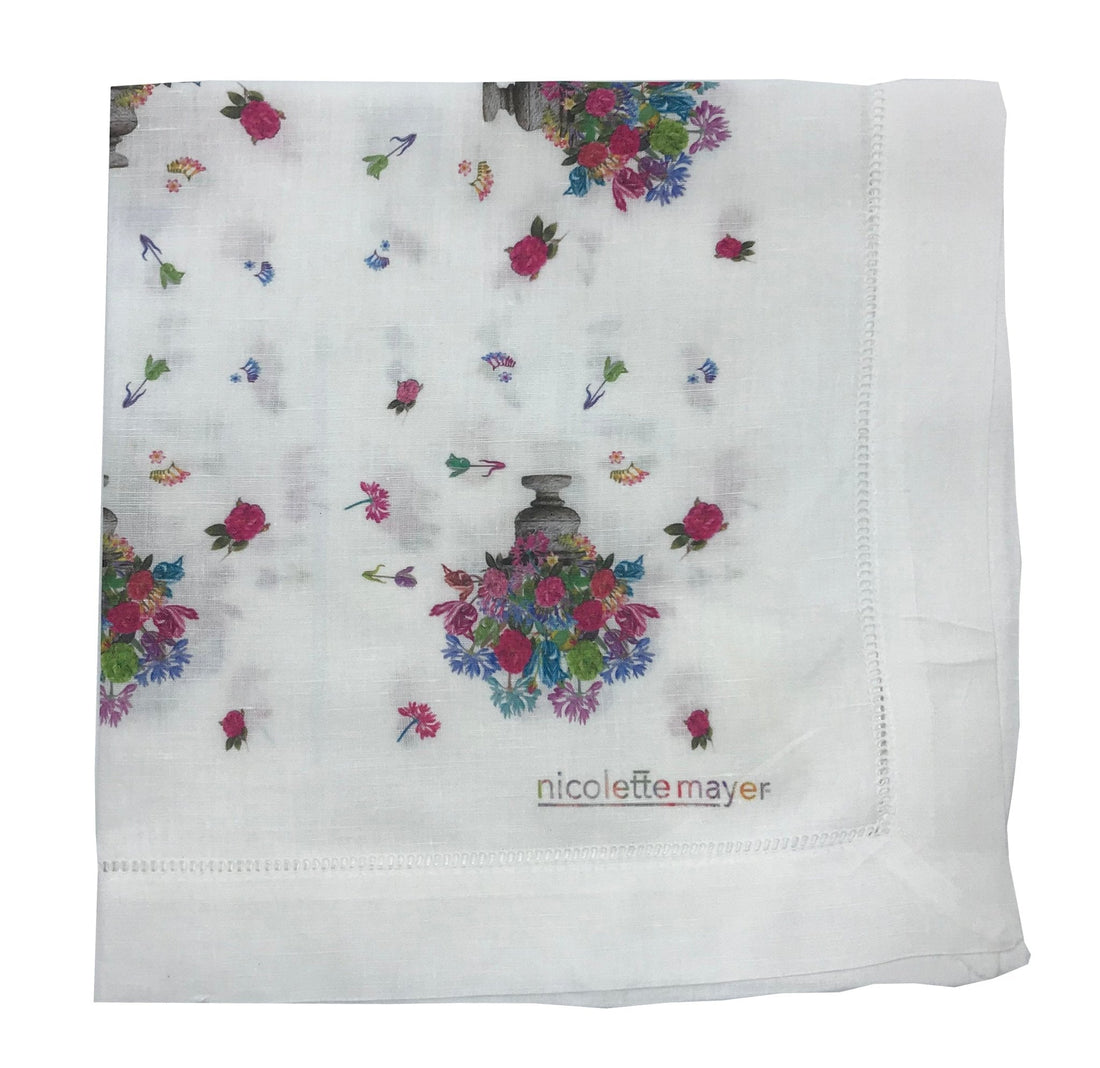 PISTILS SMALL BOUQUET 22&quot;X22&quot; HEMSTITCH DINNER NAPKIN, SET OF 4 - nicolettemayer.com