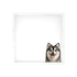 Pomsky Dog Acrylic Decorative Tray, overhead, by Nicolette Mayer