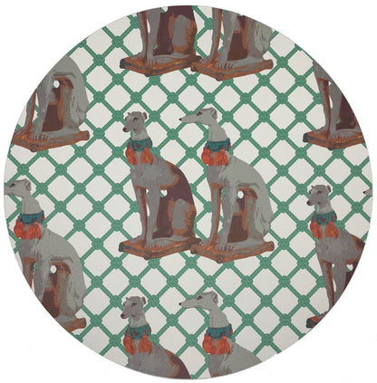 Regal Greyhound Marion 16&quot; Round Pebble Placemats, Set Of 4 - nicolettemayer.com